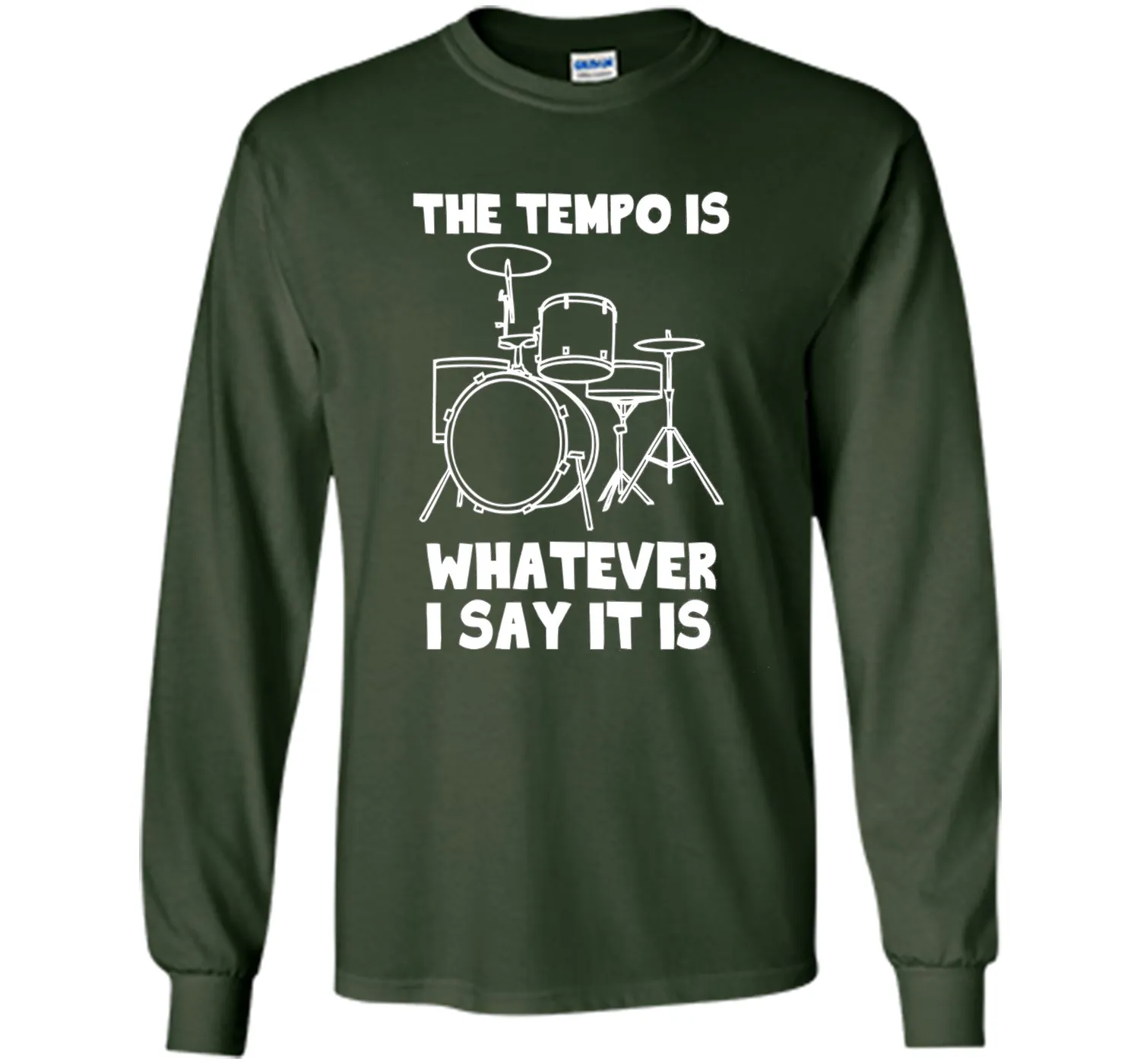 The Tempo Is Whatever I Say It Is T-Shirt drummer musician