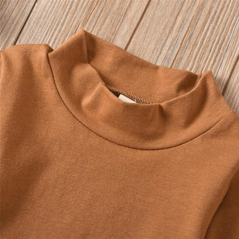 Toddler Girls Long Sleeve Turtleneck Top & Heart Skirt Wholesale Girls