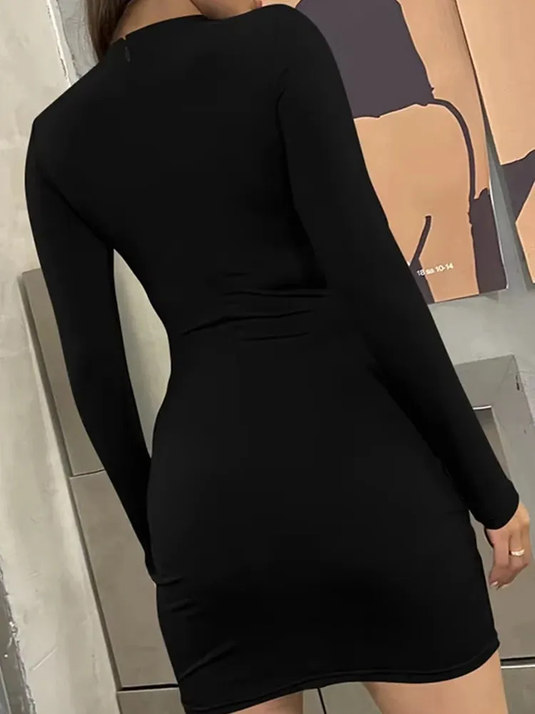 Turtleneck Bodycon Dress