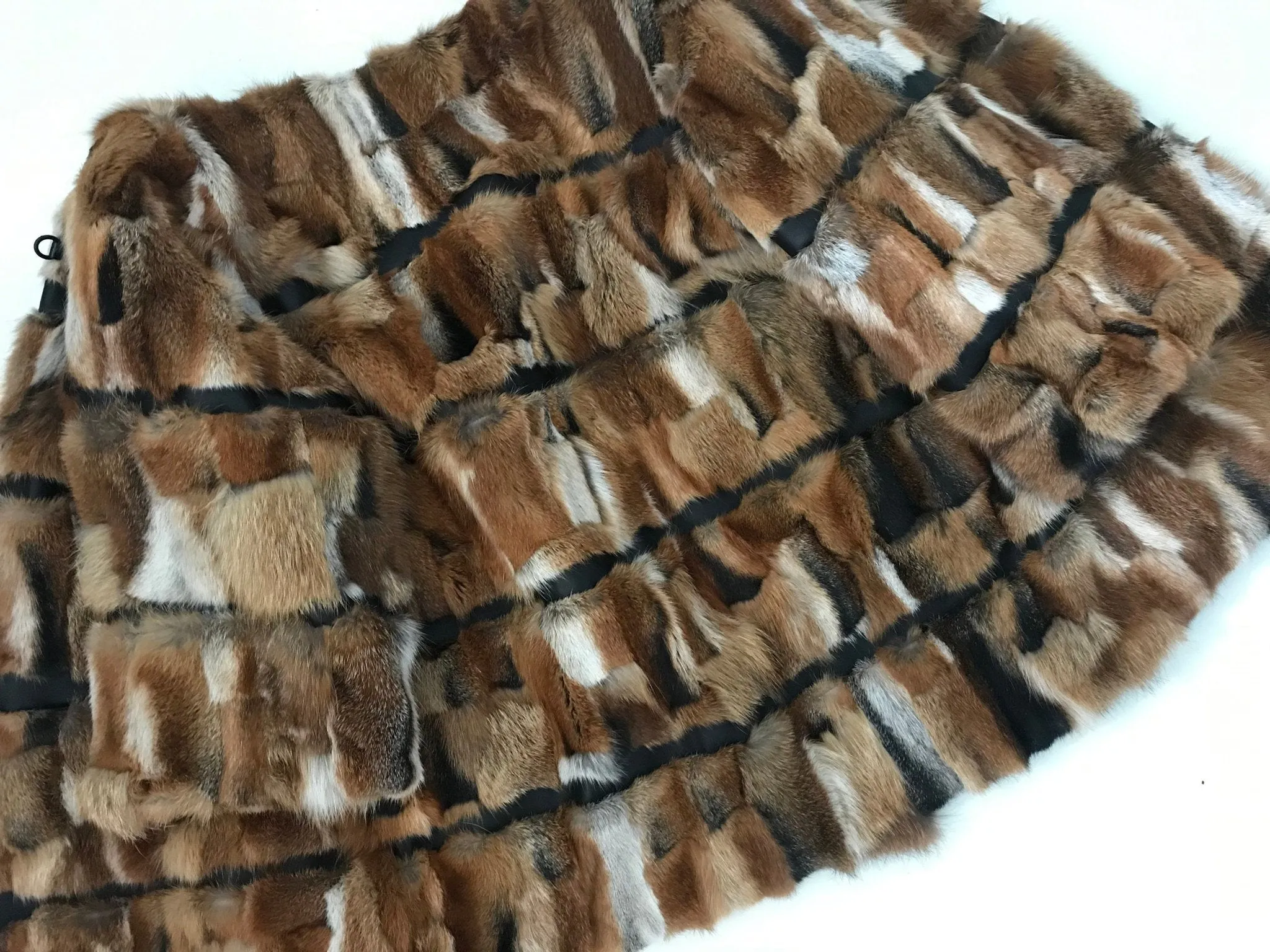 Women jacket сoat  fox fur and leather
