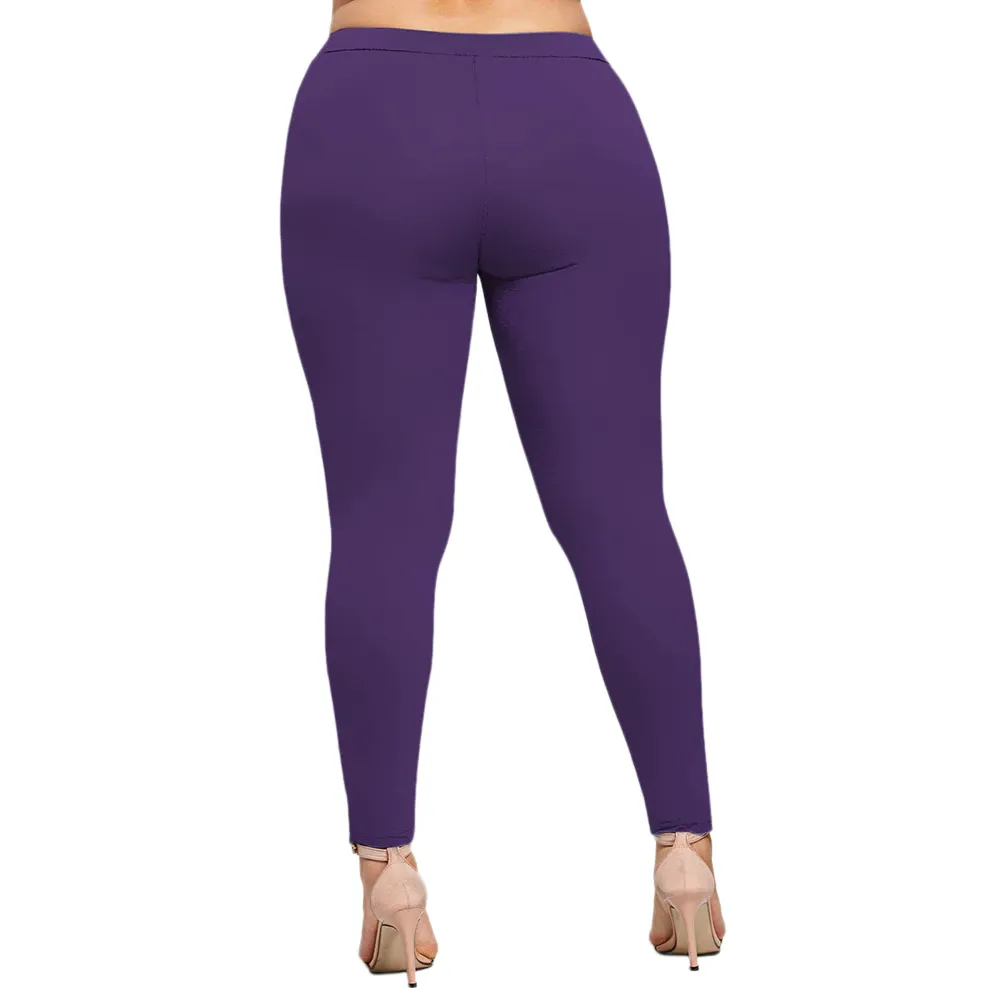 Women's Casual Skinny Floral Leggings | Plus Size